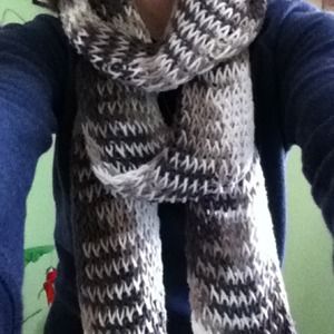 Extra long homemade scarf