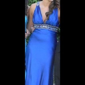 Beautiful royal blue prom dress
