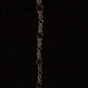 Silver with leopard bracelet