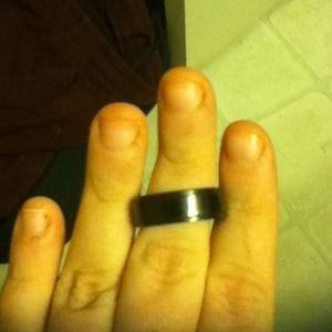 Black men's wedding band