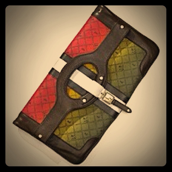 ❌SOLD ❌🎈REDUCED!! L.A.M.B. Carlisle Rasta Clutch