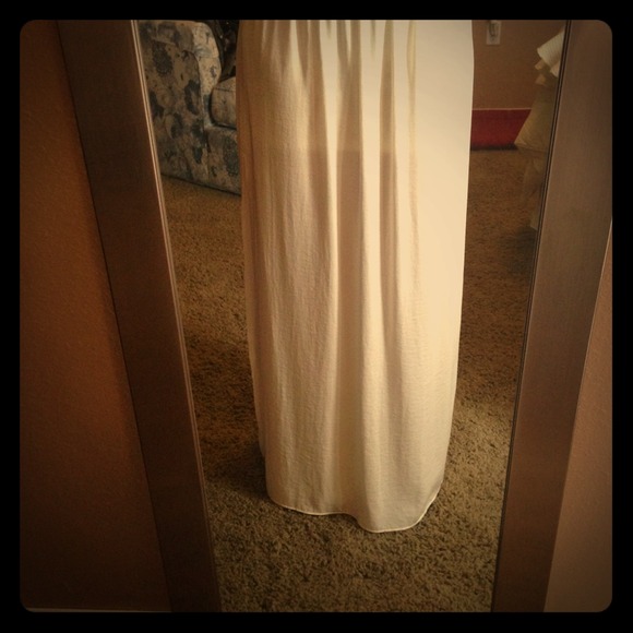 Ivory Slit Skirt