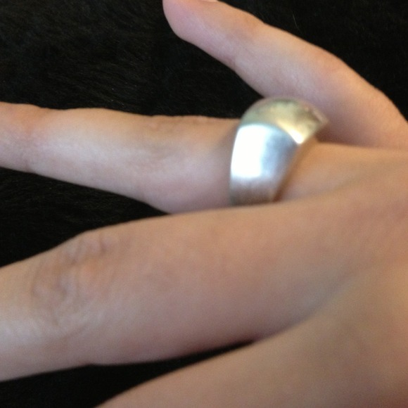 Silver rectangle ring - Picture 3 of 3