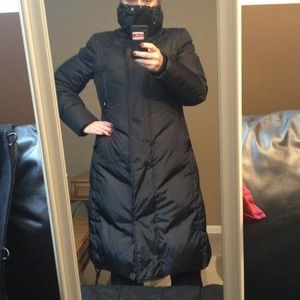 Super warm, full length, down coat