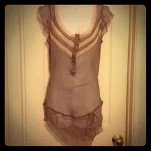 RESERVED Sheer Silk Bouse