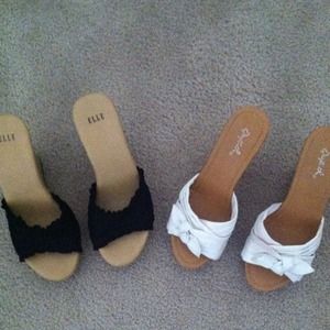 Black wedge and white wedge