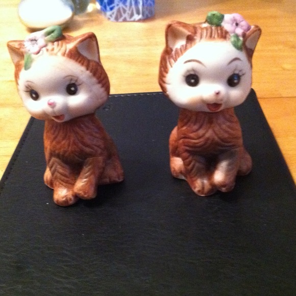 Antique salt and pepper shakers