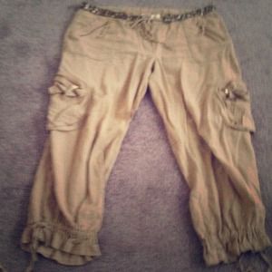 Bongo cargo pants since at waist and calf