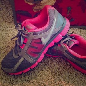 Hot Pink Nike Athletic Shoes