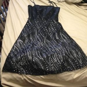 Black sparkly dress!