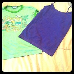 Shirt and spaghetti top bundle!