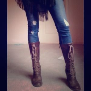 Frye boho granny boots