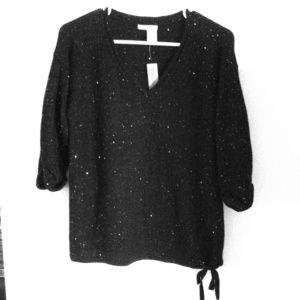 Black Sparkle Sweater-RESERVED