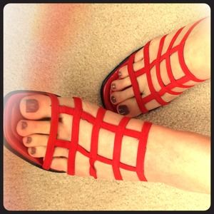 DONALD PLINER Vintage red shoes. Great condition.