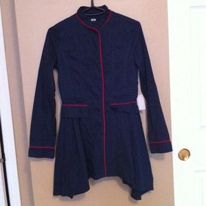 ASOS navy blue coat ASOS navy blue coat