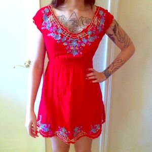 Red XXI (forever21) brand dress.