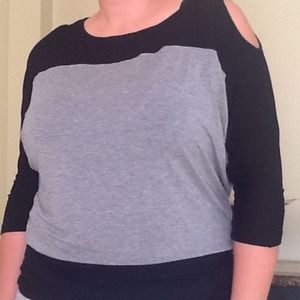 Reduced Gray and black top