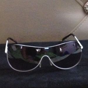 White frame sunglasses
