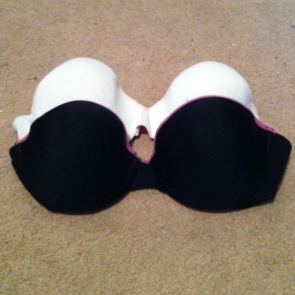 Two strapless bras