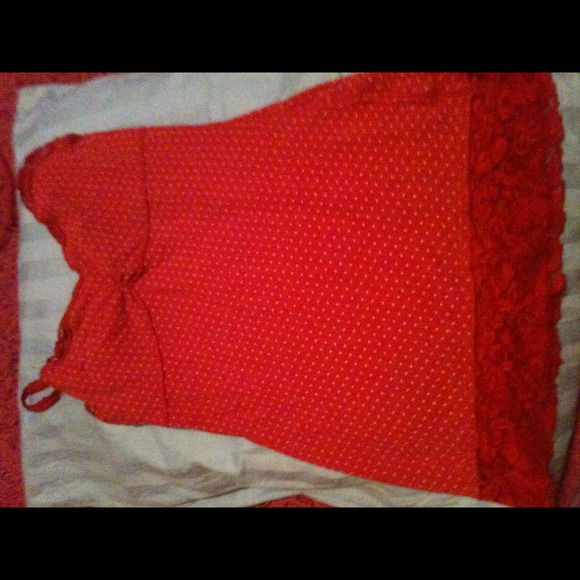 Red tank top