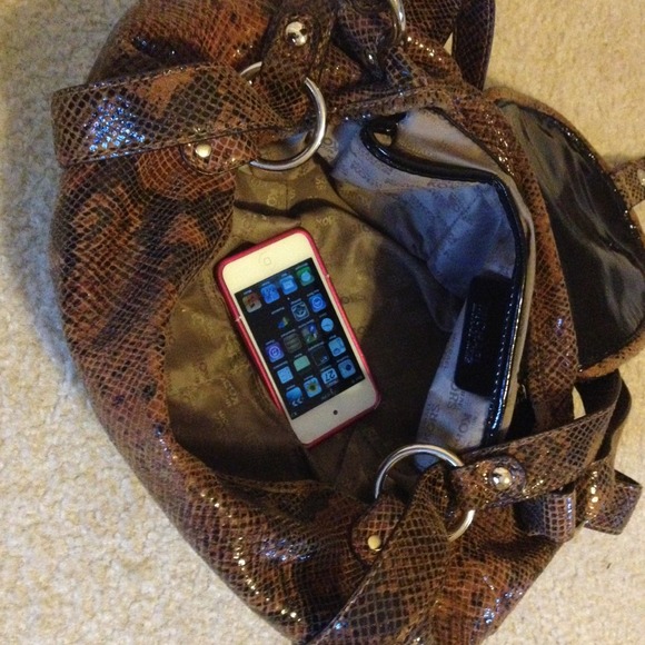 SOLD. $$$Michael kors snakeskin bag authentic. - Picture 4 of 4
