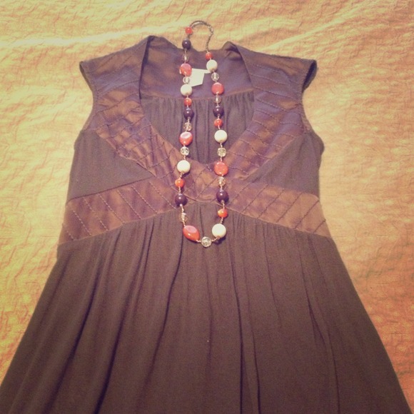 **SOLD BNDLD**Cute brown boutique dress
