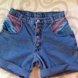 80s vintage jean cutoff rolled shorts
