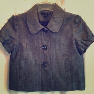 Willi Smith Cropped Short-Sleeve Blazer