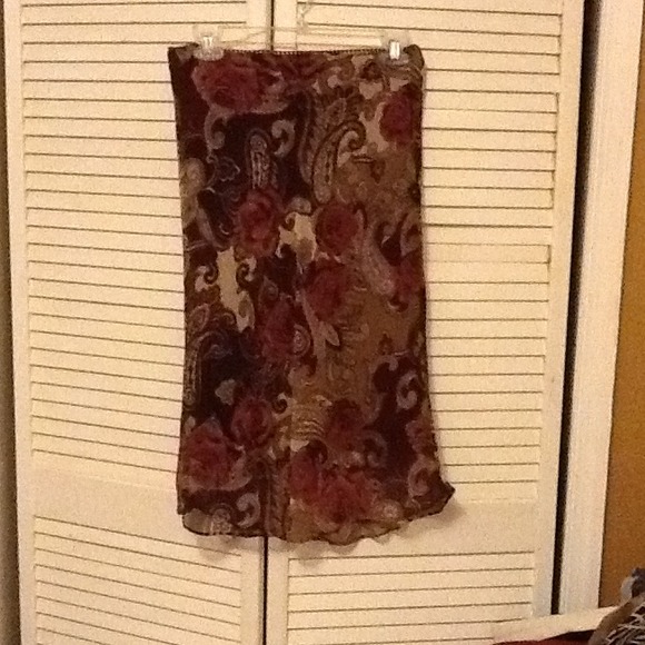Burgundy skirt