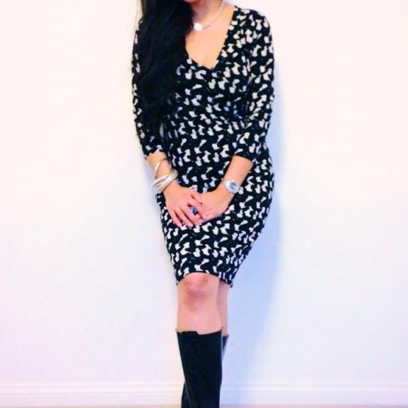 Black and White Ann Taylor Dress - Picture 2 of 2