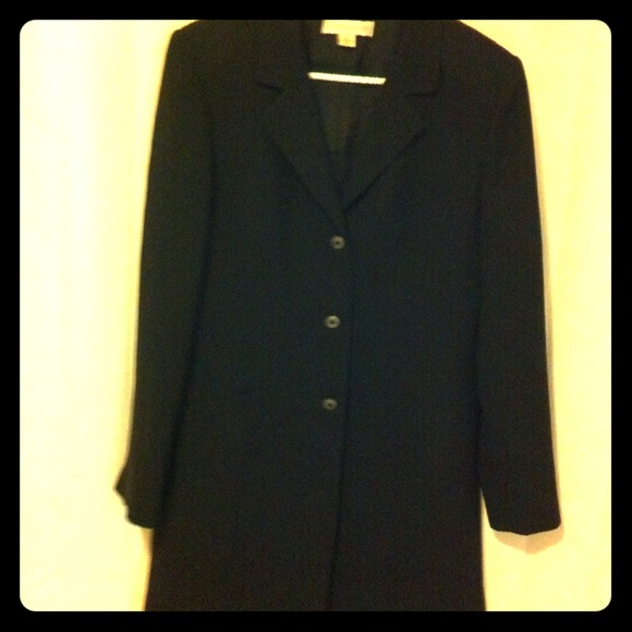 Long black dress blazer