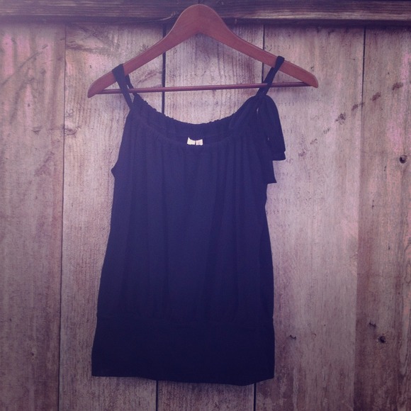 Sweet Pea Mesh Tie Blouson Tank