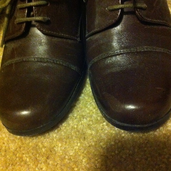 *SOLD* Reduced Chocolate brown booties with heels - Picture 4 of 4