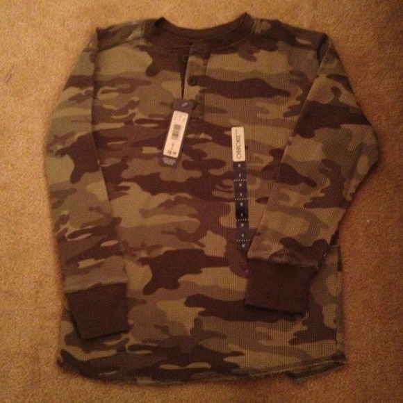🔴SOLD🔴Cherokee boys long sleeve camo shirt