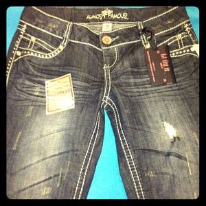 Bootcut denim jeans, brand new! Tags still on...