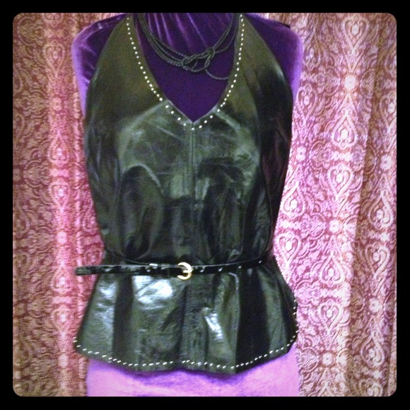 Express 100% leather halter
