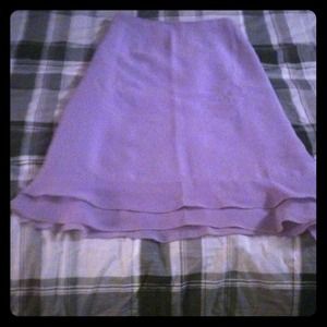Reduced! Lavender knee-length skirt. Very pretty.