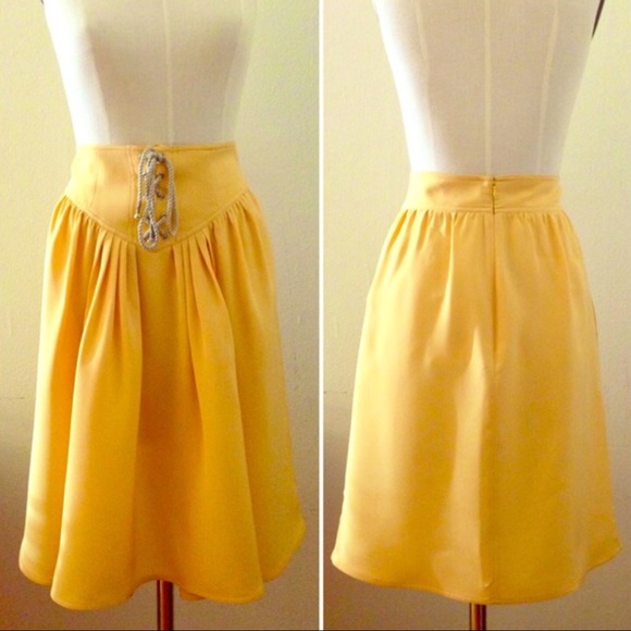 ❌SOLD❌ 3.1 Phillip Lim ✨ Lace-Up Skirt Cantaloupe - Picture 4 of 4