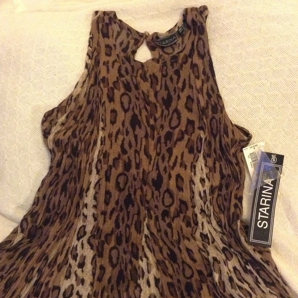 Leopard print summer tank dress