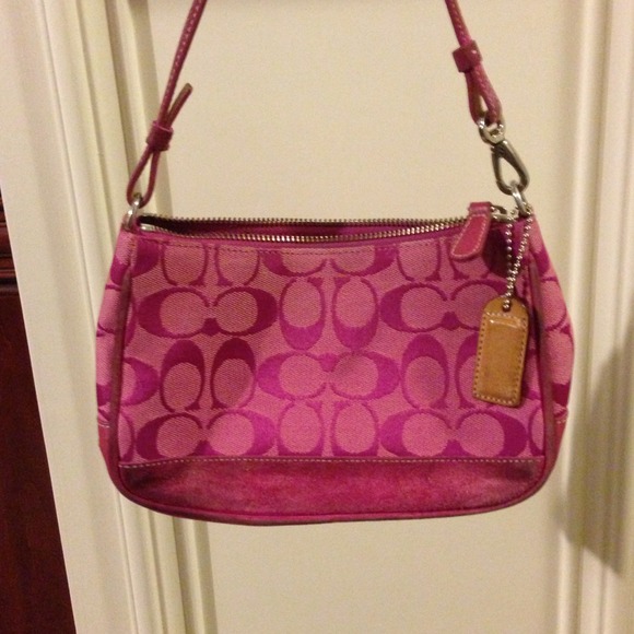 SOLD!! Authentic Hot Pink Coach Bag