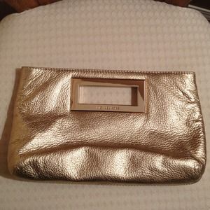 Michael Kors gold clutch
