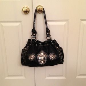 SOLD IN BUNDLE Kathy Van Zealand black handbag.