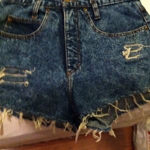 DIY high waisted shorts