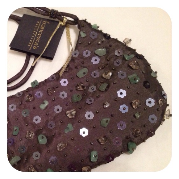 🆕Francesca's Handbag with Sequins and Beads