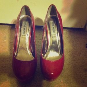 Red pumps from Steve Madden