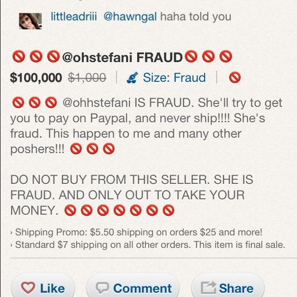 Fraud alert