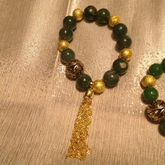 Trendy gemstone stackable bracelets - Picture 4 of 4