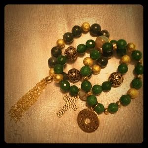 Trendy gemstone stackable bracelets