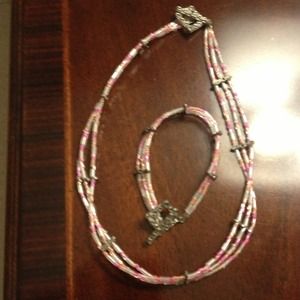 Necklace with matching bracelet