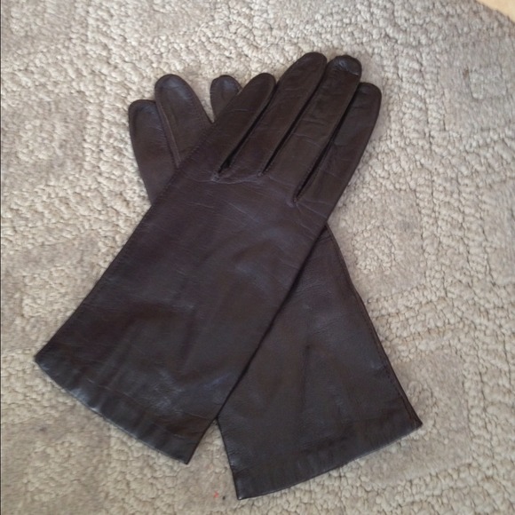 Portolano brown leather gloves - Picture 3 of 4